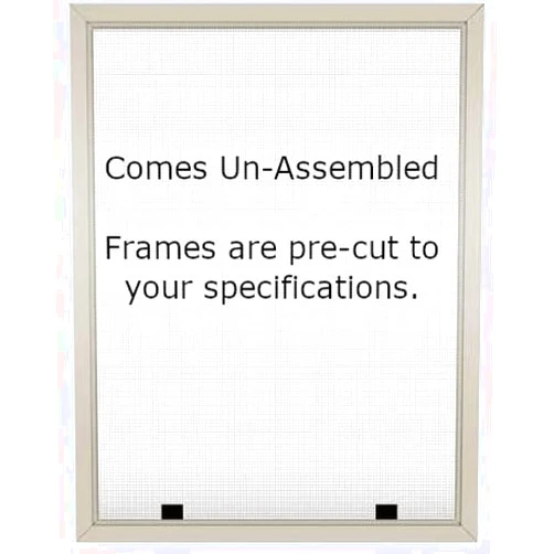 Meniacle Products Custom Size Window Screen Kit (Tan) Assembly Required