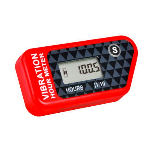 Runleader Digital Hour Meter,Vibration Operation for Golf Cart Tractor Generator Compressor Chainsaw Motorcycle Pressure Washer and Gas/Diesel Powered Machine. (016B-B1-RD) Brand: Runleader
