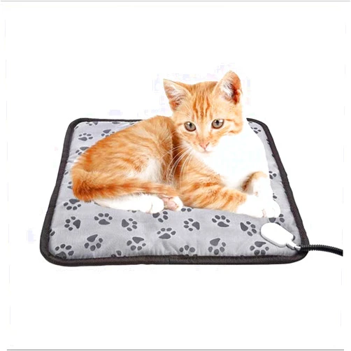CCPWM Electric Pet Heating Pad，Waterproof Winter Cat Heating Mat Adjustable Temperature with Chew Resistant Cord,Self-Heating Blanket for Cats & Dogs, Easy Clean