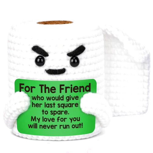 TuSuQing Gag Birthday Friendship Gifts for Women Best Friend Christmas Funny Small Handmade Knitted Crochet Unique Birthday Gifts Ideas for Her Him, Bestie BFF Female Friend Christmas Cute Stuff