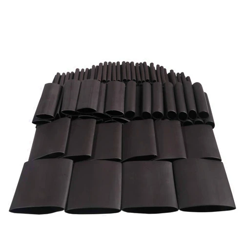 MILAPEAK 162pcs 3:1 Large Dual Wall Adhesive Heat Shrink Tubing Kit, 5 Sizes (Diameter) - 1.25, 1, 1/2, 3/8, 1/8 inch, Marine Electrical Wire Cable Wrap Tube Assortment for DIY by MILAPEAK (Black)