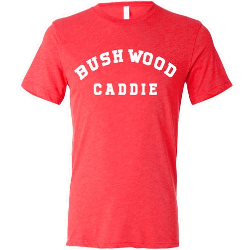 SwingJuice Golf T-Shirt Bushwood Caddie Crew Neck Short Sleeve Funny Golf Shirt for Men and Women