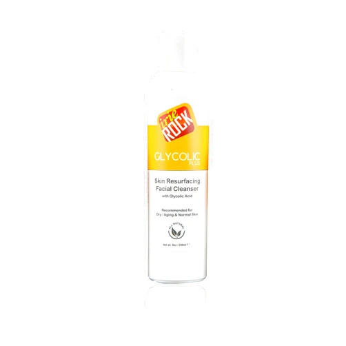 Irie Rock Glycolic Plus Skin Resurfacing Cleanser- 8oz,to treat dark spots and other Hyperpigmentation, Aging skin, Dry skin