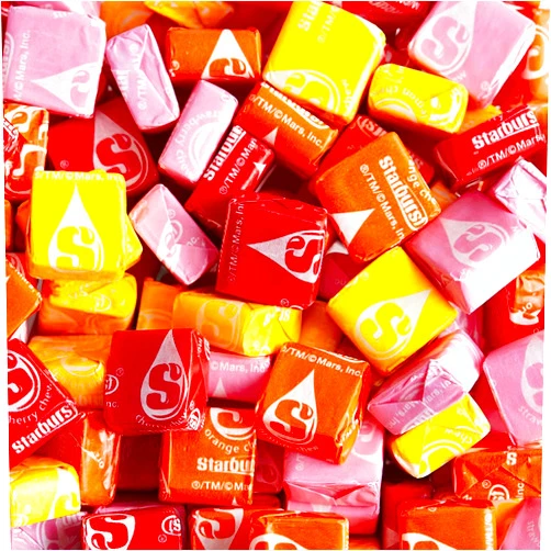 ASSORTIT X Starburst Collab Original Chewy Candy - 5.5 lbs - Starburst Original Soft Chews Fruit Candies - Bulk Family Fun Size Assortment Pack - Individually Wrapped, 88 oz (Individual Wrap Packaging Might Vary)