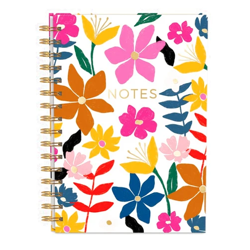 Lady Jayne, Hardcover Spiral Journals, Aesthetic Notebooks - 250 Lined Pages, 6.75