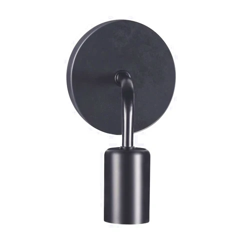 Dxb-shop Wall Sconces, Creative Single Head Wall Lamp, Loft Wall Light Holder with Wooden & Matel Base V-intage Industrial Wall Sconces for Living Room, Bedrooms, Bedside [Energy Class A++](Black)