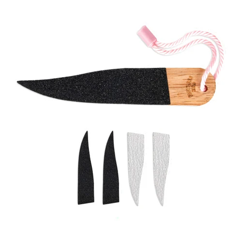 FOOTLESS BIRD Hand & Finger Skin File - Precise Wooden Double Sided Pocket Sized for Rock Climbers Gymnastics Removes Callus and Dry Skin for Extra Smooth Hands and Feet