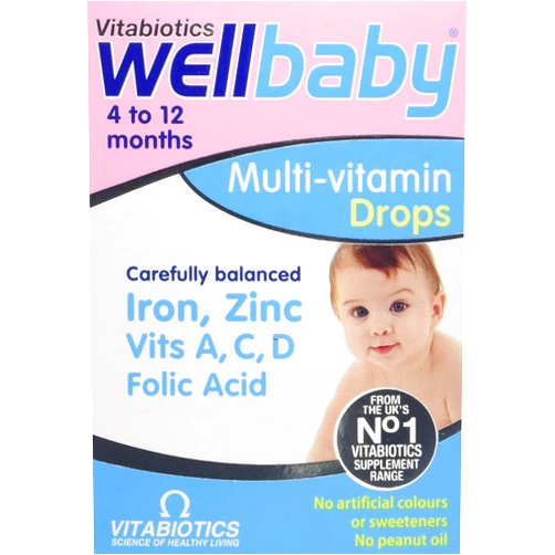 Vitabiotics Vitabiotic (2 Pack) - Wellkid Baby Drops 30Ml 2 Pack Bundle