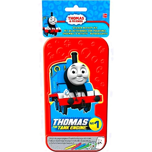 AMSCAN Thomas and Friends™ Sticker Activity Kit | Party Favor | 1 Plastic Case with 20 Activity Pages and 4 Markers