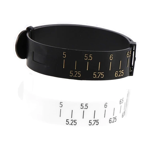 TOPPERFUN 2pcs Wrist Measuring Tool Wrist Sizer Bangle Bracelet Sizer Bracelet Measuring Supply Bracelet Sizing Tool Bangles Inches Sizer Adjustable Bracelet Ring Size Ruler Jewelry Gauge Pu
