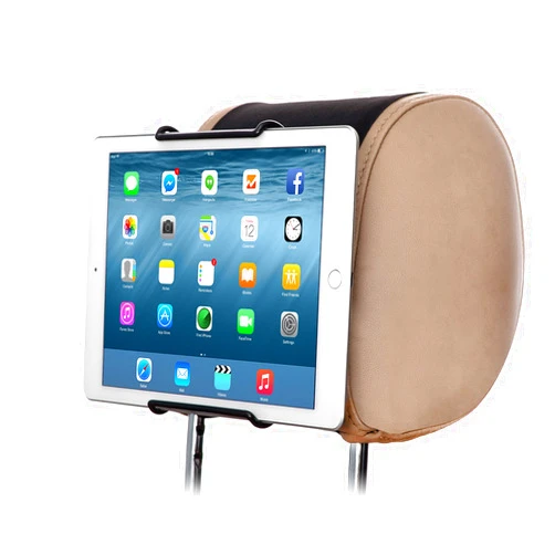 TFY Universal Car Headrest Mount, Fits 7-11 Inch Tablets - iPad, Samsung Galaxy Tab & Note, Adjustable Strap, Detachable, Portable, No Protruding Parts