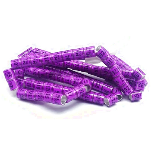 Linasir Customized - 100Pcs Pigeon Ring/Dove Rings Multicolor Aluminium Pigeon Leg Rings Dove Leg Rings Identify Bands Plastic with AU Training Identify Birds Foot Ring, Quality Durable