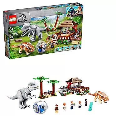 LEGO Jurassic World Indominus rex vs. Ankylosaurus 75941 Awesome Dinosaur Building Toy for Kids, Featuring Jurassic World LEGO Character Minifigures for Hours of Creative Fun, New 2020 (537 Pieces)