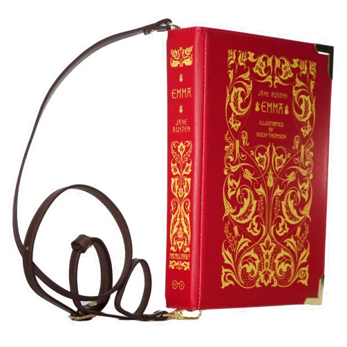 Well Read Co Crossbody Purse Handbag for Book Lovers - Emma, Vegan Leather, Large