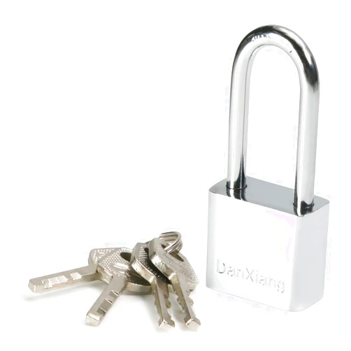 Yinpecly Iron Keyed Padlock Hardened Iron Laminated Padlock Resistant Keyed Different for Outdoor Use 30mm Wide Iron Body & Shackle-1 Pack
