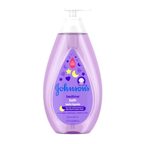 Johnson's Baby Johnson's Bedtime Baby Bath with Soothing NaturalCalm Aromas, Hypoallergenic & Tear Free Formula, 27.1 fl. oz