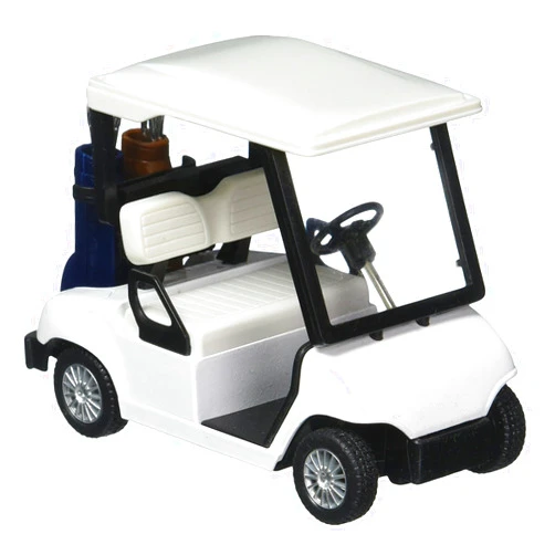 KinsFun White No Decal Golf Cart 4½