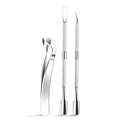 MaryCarrie Professional Cuticle Trimmer & Nipper Set - Stainless Steel Hangnail Remover Tool with Mini Cuticle Pusher and Clippers for Precise Manicure, Pedicure, and Nail Care