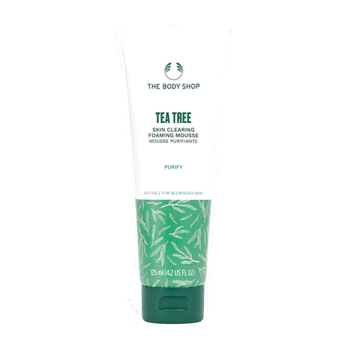The Body Shop Tea Tree Skin Clearing Foaming Cleanser – Purifying Face Wash For Oily, Blemished Skin – Vegan – 4.2 Fl Oz - Packaging May Vary
