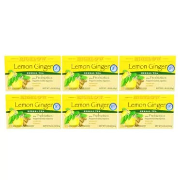Bigelow Tea Bigelow Herbal Lemon Ginger Tea, 1.39 Ounce (Pack of 6)