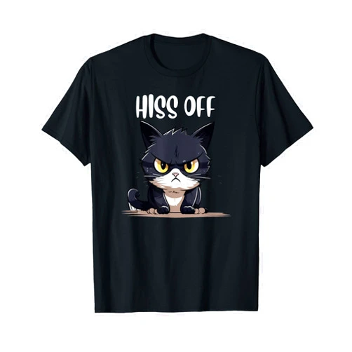 Sweet cat and dog cat shirts for men, humor Hiss Off Meow Cat T T-Shirt