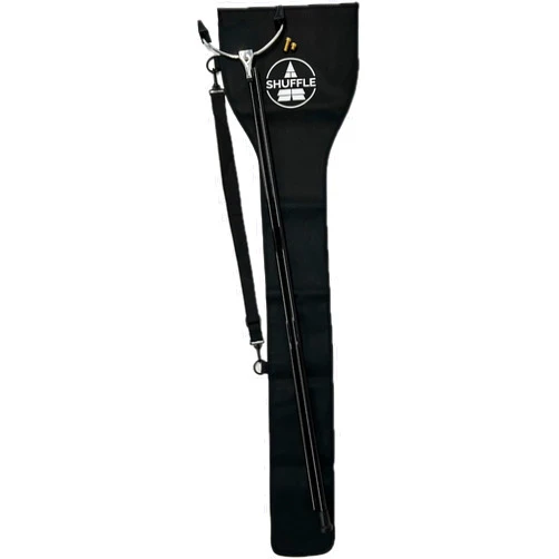 Allen R. Shuffleboard Co., Inc. Allen Shuffleboard Professional 2 Piece Shuffleboard Cue & Carrying Case - Lightweight Graphite Shaft, Weight Adjustable Aluminum Head (Includes .5oz & .3oz Weights), Carrying Case with Strap