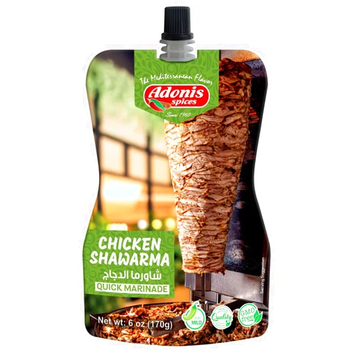 Adonis - Chicken Shawarma Quick Marinade, 6 oz (170g), Ready to Use Liquid Seasoning Marinade