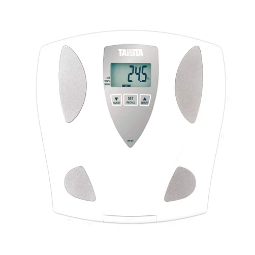 Tanita UM-081 Body Fat & Body Water Monitor Scale - Digital Weight & BMI Analyzer - 330 lb Capacity - 2 User Memory - Guest Mode - Japan Technology