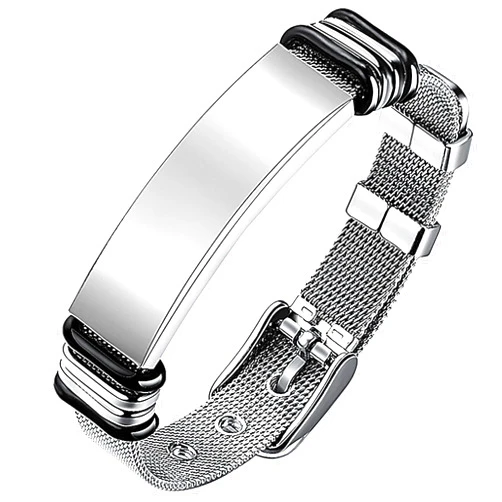 Gleamart Men's Premium Bracelet Titanium Steel Adjustable Bracelet for Birthday