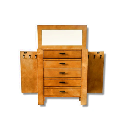 Alveare Home Emma Jewelry Organization Storage Chest, Pine