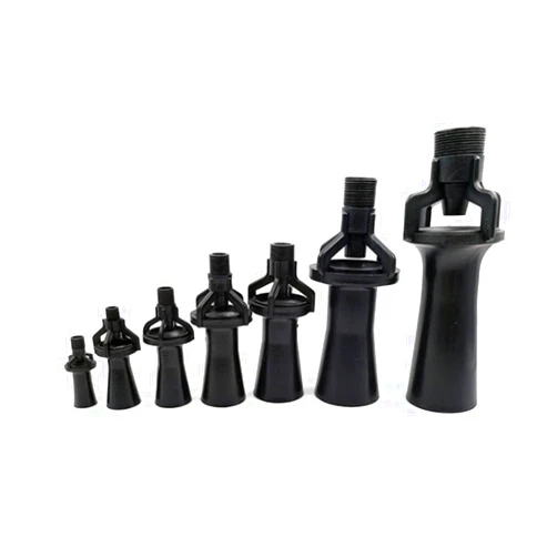 Heloawei Black Plastic Spray Eductor Nozzle,Fluid Mixing Eductors,Tank Mixing Agitation Nozzles,1/2''/1/4''/3/4''/3/8''/1''/1.5'' Option (1/4''(2Point))