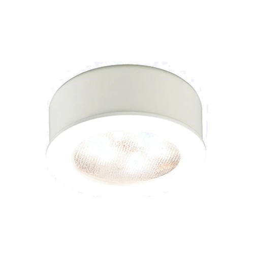 WAC Lighting HR-LED87-WT LED Round Button Lights, 3000K in White Finish