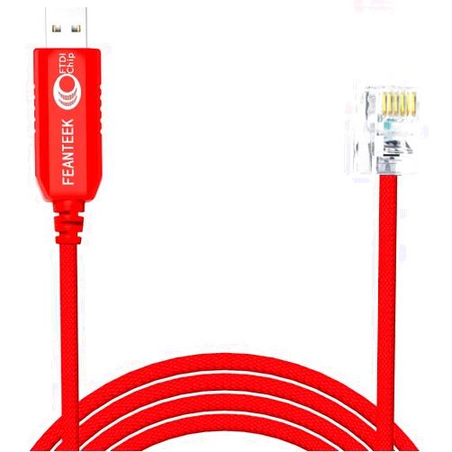 Feanteek USB to RJ12 Cable for Meade #507 Cable LX200 & LX-ACF Models Meade LX600 Telescopes Upgrade Control Console Cable(5M)