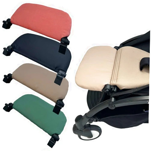 Feliliber Stroller Leg Rest Compatible with Babyzen YOYO - Foldable Stroller Without Disassembly - Extend 6.2 inch Easy to Attach & Clean, Soft Fabric (Taupe)