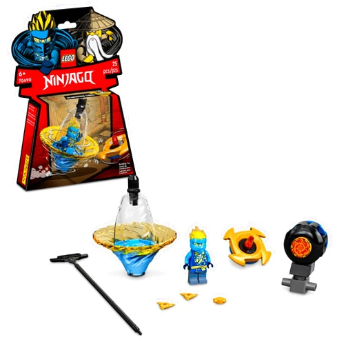 LEGO NINJAGO Jay’s Spinjitzu Ninja Training 70690 Spinning Toy Building Kit with NINJAGO Jay; Gifts for Kids Aged 6+ (25 Pieces)