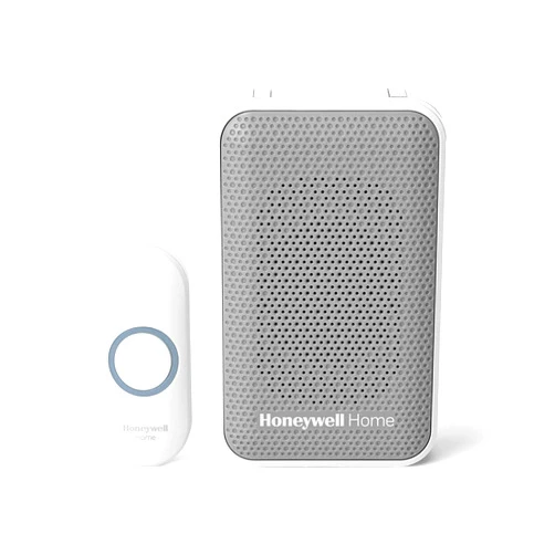 Honeywell Home RDWL313P2000 Doobell Plug-in Wireless Doorbell & Push Button-3 Series, Gray