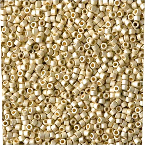 Miyuki Delica Cylinder/Seed Beads DB1831F Duracoat Galvanized Silver Matte 11/0 7.2 Grams