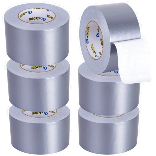 Oleitodh 6 Pack Duct Tape Silver Gray Heavy Duty 330 Yards x 3 Inch - Strong, Flexible,No Residue,All-Weather and Tear by Hand - Bulk Value for Do-It-Yourself Repairs and Professional Use