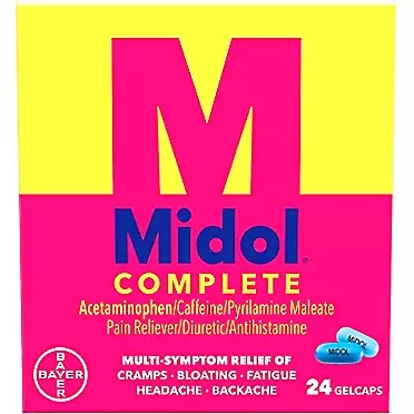 Midol Menstrual Complete Gelcaps 24 ea (Pack of 3)