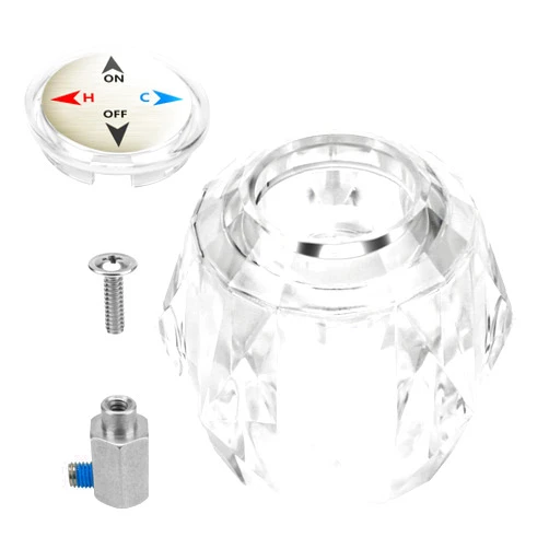 Apopip RP41661 Replacement Shower Faucet Handle for Delta and Peerless Single Handle Faucets with Button, Screw, Connector and Set Screw