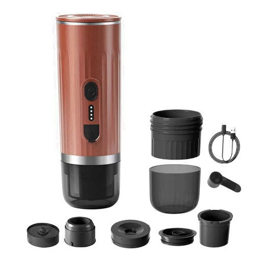 OFIDUS Portable Electric Espresso Machine, 3 in 1 for Ground Coffee & NS Capsule & DG Capsule Mini Coffee Maker, Fast Self Heating, Anti Dry Burning Technology, for Camping Travel RV Hiking Car Office