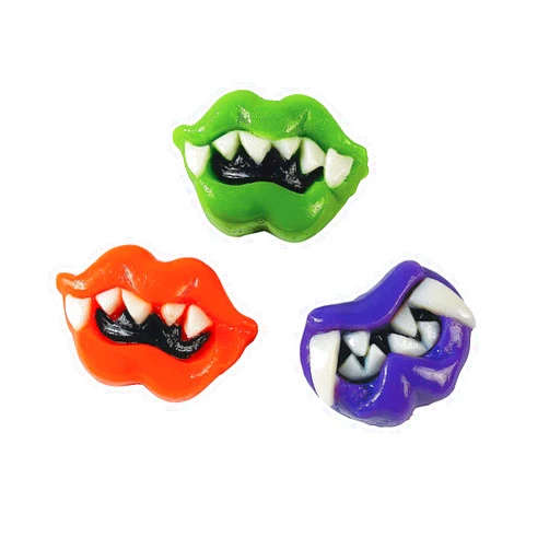 Fun Express Lizard Lip Candy, 46 Pieces, Individually Wrapped, Halloween and Monster Spooky Candy, Trick or Treat, Party Favors