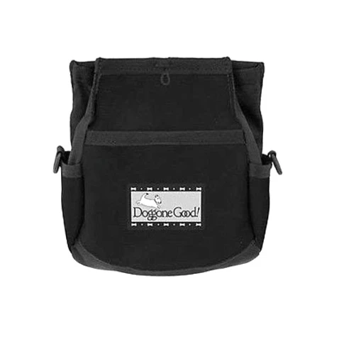 Doggone Good Rapid Rewards Deluxe Dog Training Bag with Belt (Black)