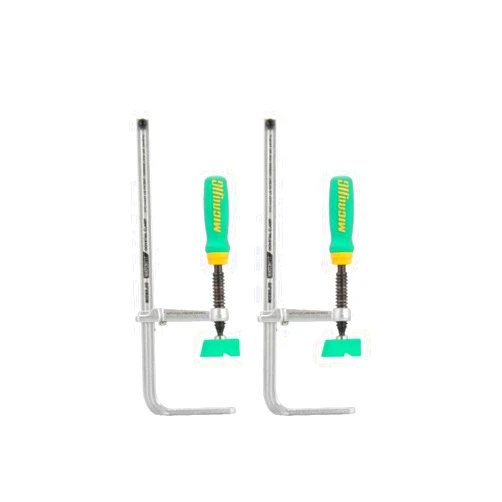MICROJIG Matchfit DVC-850AP 2-In1, Track And In-Line Dovetail Clamp, 2-Pack, Green
