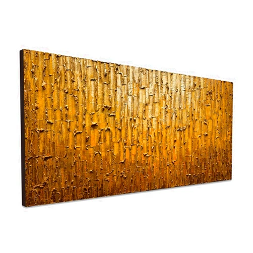 Winpeak Art Extra Large Handmade Gold Wall Decor Abstract Textured Wall Art for Living Room Golden Oil Painting on Canvas Office Decor Artwork