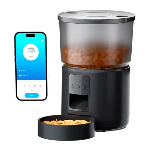 BEMOONY WiFi Automatic Cat Feeder: 2.4G/5G App Control Dog Food Dispenser - Auto Timer Cats Feeders - Smart Timed Feeding Supplies - Automated 3 Litter Puppy Electric - Multiple Animal - BEMOONY