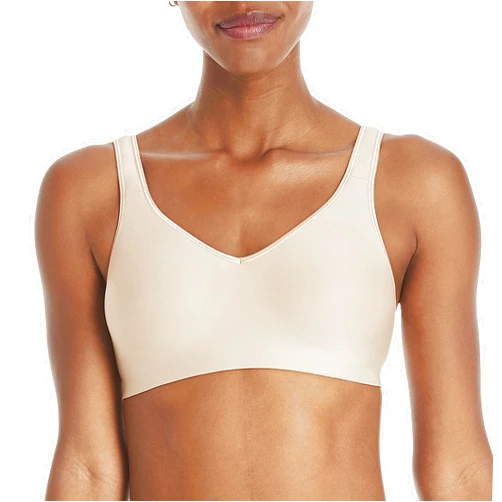 Hanes Women's Wireless Bra, Smooth Comfort Full-Coverage T-Shirt Bra, Single or 2-Pack
