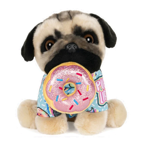 GUND Doug The Pug Donut Dog Stuffed Animal Plush, 9
