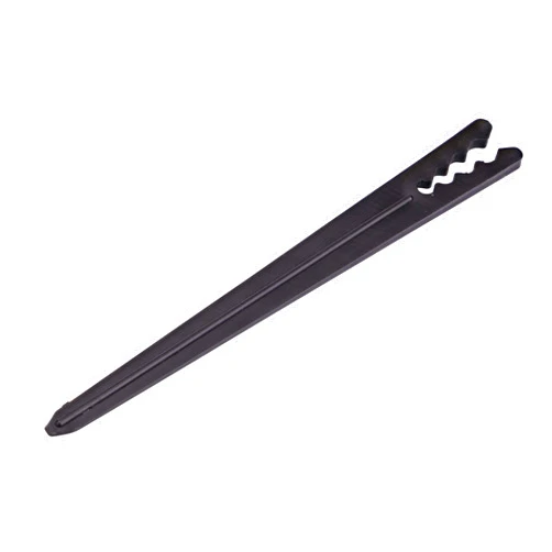 Raindrip 381050B 1/8-Inch - 1/4-Inch Heavy-Duty Tubing Support Stake for Drip Irrigation Supply Tubing and Drip Systems, 6-Inch Long, Plastic, 50-Pack, Black