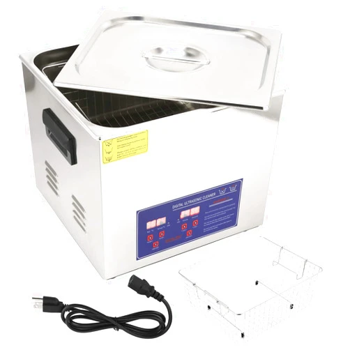 WALFRONT PS‑60A 15L Ultrasonic Cleaner Ultrasonic Washing Machine Cleaning Equipment Constant Power Temperature Digital Display Timing Heating(US Plug AC110‑120V)